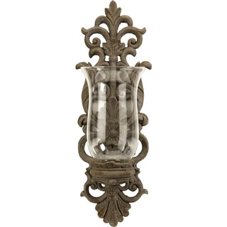Pollianna Candle Wall Sconce with Glass Hurricane