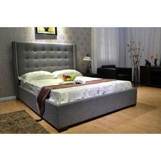 Queen Fabric Platform Bed