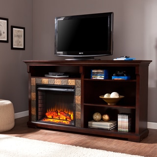 Harper Blvd Ennis 62-inch Espresso Bookshelf Electric Fireplace