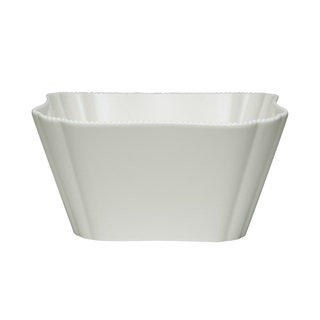 Pinpoint White 64-ounce Salad Bowls (Set of 4)