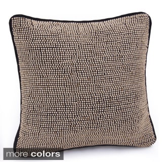 Jovi Home Diva Hand-beaded 12-inch Decorative Throw Pillow