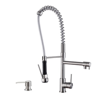 Ruvati RVF1290K1ST Stainless Steel Commercial Style Faucet