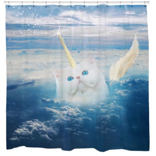 Caticorn Cat Unicorn Shower Curtain