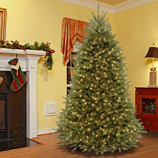 7.5-foot Dunhill Fir Hinged Tree with 700 Low Voltage Dual LED Lights
