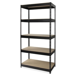Lorell Riveted 5-compartment Metal Shelving