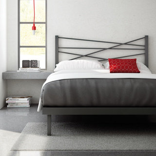 Amisco 54-inch Crosston Full Size Metal Platform Bed