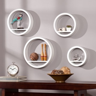 Harper Blvd Buras White 4-piece Circular Shelf Set