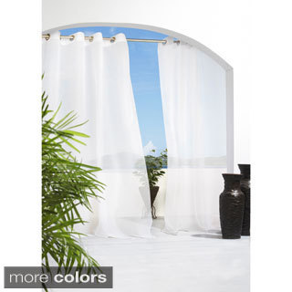 Cote d'Azure Indoor/ Outdoor Semi Sheer Curtain Panel Pair