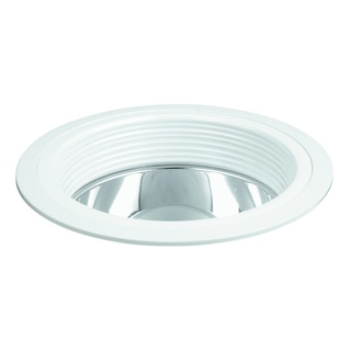 Raptor Lighting 8-inch Recessed Trim Compact Fluorescent Clear Reflector White Baffle Horizontal Lamp (Case Pack of 4 Units)