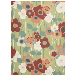 Waverly Sun N' Shade Seaglass Indoor/ Outdoor Rug by Nourison (7'9 x 10'10)