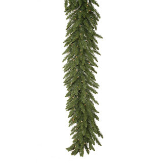 9-foot x 14-inch Camdon Garland Dura-Lit with 100 Clear Lights