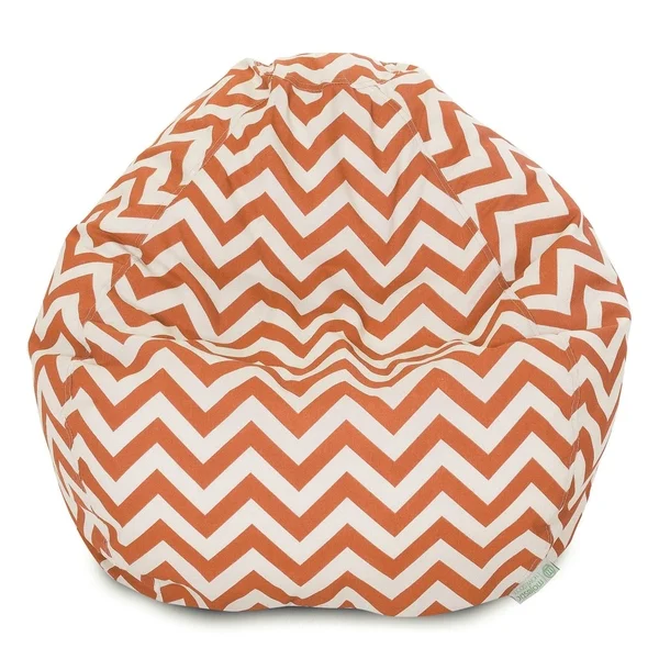 Majestic Home Goods Chevron Classic Bean Bag Chair Small/Large