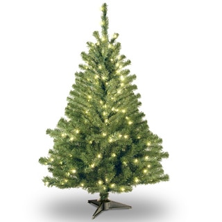 4-foot Kincaid Spruce Tree with 100 Clear Lights