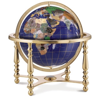 Compass Jewel Gemstone World Globe