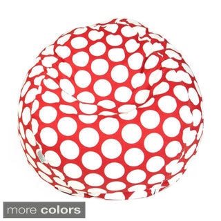 Majestic Home Goods Large Polka Dot Small Classic Bean Bag
