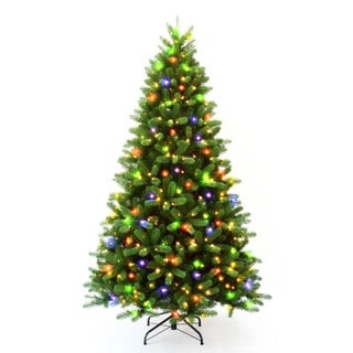 7.5-foot Pre-lit Multi-colored Rocky Mountain Christmas Tree