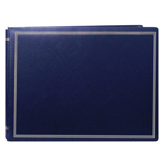 Pioneer Postbound Deluxe Boxed Navy Leatherette Magnetic Album with 2 bonus refill packs