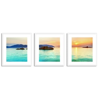 Gallery Direct Olga Khoroshunova's 'Ocean Sunrise' Triptych Art
