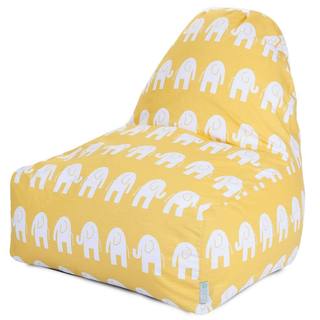 Majestic Home Goods Yellow Ellie Kick-it Chair