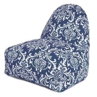 Majestic Home Goods Outdoor Indoor Navy Blue French Quarter Kick-It Chair