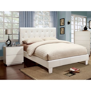 Furniture of America Mircella 2-piece Leatherette Platform Bedroom Set