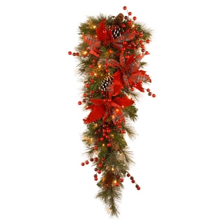 36-inch Tartan Plaid Garland Christmas Decoration