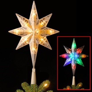 11-inch Bethlehem Star 10-LED Tree Topper