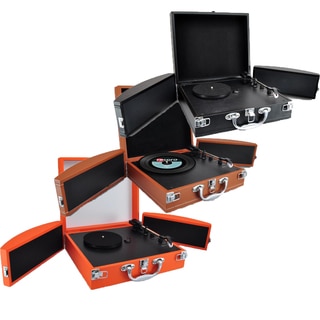Pyle PVTTBT88 Vinyl Record Turntable with Bluetooth, MP3 Recording and Fold-out Speakers