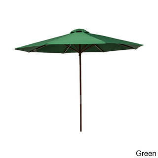 Classic Wood 9-foot Market Umbrella