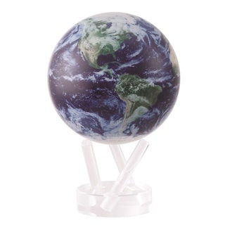 4.5-inch Solar Powered MOVA World Globe - Satellite with Clouds