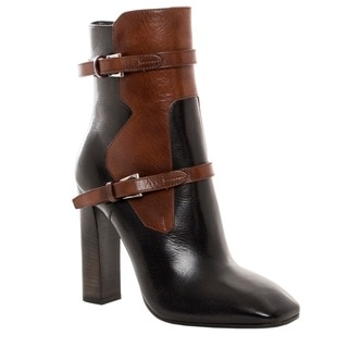 Prada Women's Two-tone Leather Ankle Boots