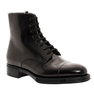 Prada Women's Lace-up Ankle Combat Boots