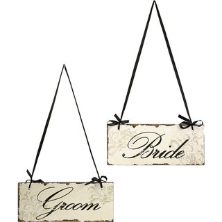 Bride And Groom Decorative Signs