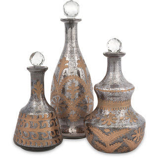 Acadia Glass Decanters (Set of 3)