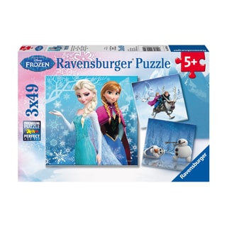 Disney Frozen WInter Adventures 49-piece Puzzle (Pack of 3)