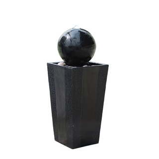 Ball on Stand Fountain with LED Lights