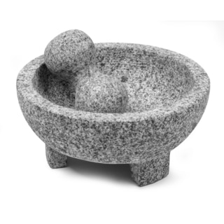 IMUSA 8-inch Granite Molcajete Mortar and Pestle Set