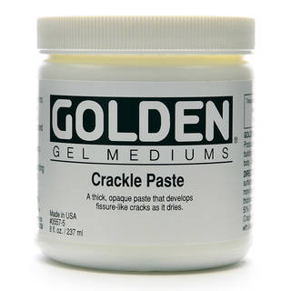 Golden Crackle Paste Medium