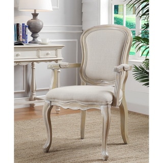 Ivory Natural Wash Finish Accent Chair