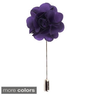 Men's Suit Handmade Solid Color Lapel Flower Pin