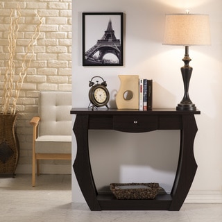 Furniture of America Caveline Unique Cut-Out Console Table