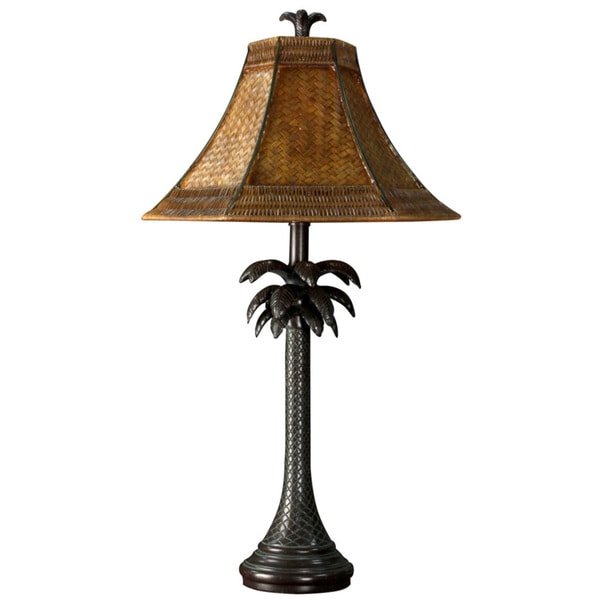 Copper Grove Prince Bronze Palm Tree Table Lamp