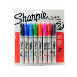 Sharpie Brush Tip Permanent Assorted Marker Sets