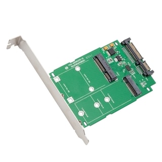IOCrest M.2 NGFF & Msata SSD To SATA III Adapter Card With Standard/ Low Profile Brackets