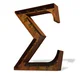 Indoor/ Outdoor Commercial Grade Rusted Steel Greek Letter Sigma Iconic Profession/Commercial MarqueeLight - Thumbnail 1