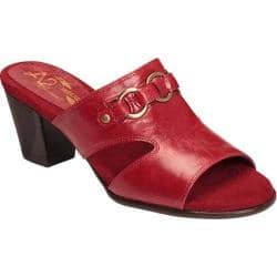 Women's A2 by Aerosoles Base Board Slide Sandal Red Faux Leather