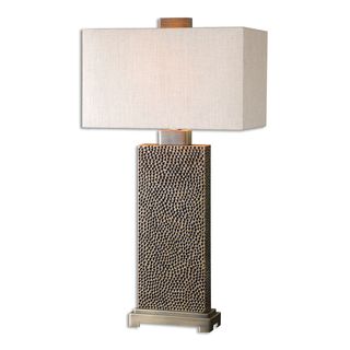 Uttermost Canfield 1-light Blackened Brown Table Lamp