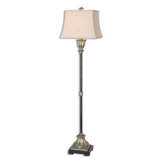 Uttermost La Morra 1-light Antiqued Silver Floor Lamp
