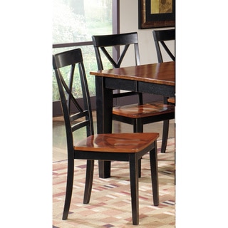 Cosmo Cherry/ Black Dining Chairs (Set of 2)