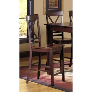 Winston Espresso Counter Dining Chairs (Set of 2)
